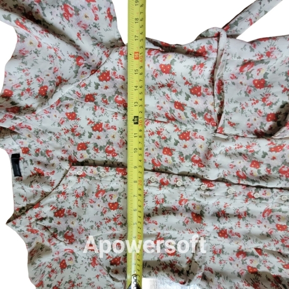 Vero Moda Cottagecore Flower Print Top , Sz Small - Picture 3 of 5